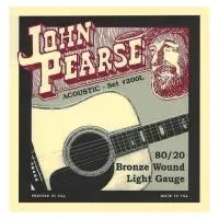John Pearse 200L струны для акустической гитары .012, .016, .024, .032, .042, .053, бронзовая навивка