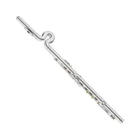 Jupiter JFL-700WRE Флейта С, закрытые клапаны не в линию, серебряное покрытие корпуса, головки и колена, каплеобразная головка WAVE-LINE, с Е механизмом, открытые клапаны