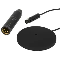 ClockAudio C 002E-RF - Низкопрофильный для поверхностного монтажа всенаправленный конденсаторный микрофон, 3M cable terminated with Tini Q /  3 Pin XLR PPA-RF. Цвет черный