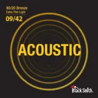 Blacksmith 80/20 bronze extra thin light 09/42 sale  струны для акустической гитары, 9-42, 80/20 бро