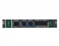 Модуль выхода Kramer Electronics [DTAxrC2-OUT2-F34/STANDALONE] c 2 выходами HDBaseT (витая пара), передача HDMI, аудио, двунаправленного RS-232,Ethernet и ИК; поддержка 4К60 4:4:4