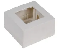 Audac WB45S/W- Рамка с настенной коробкой для поверхностного монтажа одного модуля 45x45 мм