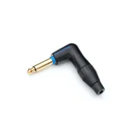 AMPHENOL TM1RBJ - джек моно угловой, с переключателем, 6.3 мм, зажим Jaws,  цвет - черный