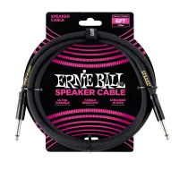 Ernie Ball 6072 кабель колоночный, джек - джек, 1,8 м, чёрный