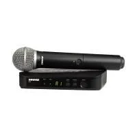 Радиосистема SHURE BLX24E/PG58 M17 [вокальная, с капсюлем динамического микрофона PG58, 662-686 MHz]