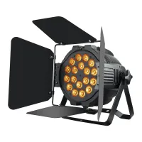 STAGE4 STAGE PAR 18x12FWAU Прожектор типа PAR / 18х12 вт / RGBWA+UV / 30° (48,6°) / 3936 лм / 14259 кд / 574 лк@5 м / от 68,4 Ra и более / групповое / алюминий / шторки / 4,8 кг / до 5 м
