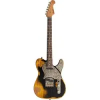 Paoletti nancy loft ss butterscotch black  электрогитара, telecaster, кейс, цвет черный релик