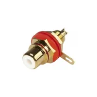 Sommer Cable HI-CEF01-RED- 
			Разъем RCA, панельный, под пайку