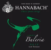 826LT Green BULERIA FLAMENCO Комплект струн для классической гитары нейлон/посеребренные Hannabach