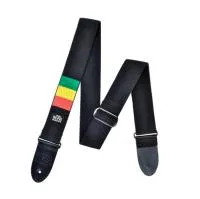 DUNLOP BOB-01 Bob Marley Band ремень гитарный, хлопок, черный