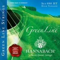 888HT Blue GREENLINE Комплект струн для классической гитары нейлон/медно-магниевая нить Hannabach