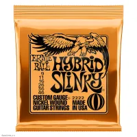 ERNIE BALL 2222 Nickel Wound Slinky Hybrid 9-46 - Струны для электрогитары
