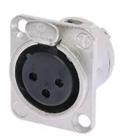 Neutrik NC3FD-L-1- 
			Панельный разъем XLR 3-pin (розетка) с фланцем типа D, под пайку