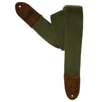 109907::030: - 2" Deluxe Cotton Strap Green гитарный ремень, нейлоновый, цвет зелёный, PRS