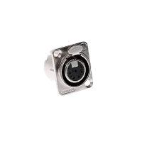 AVCLINK C6FD-LX Разъем XLR панельный, 6 контактов, гнездо, тип-D