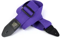 GHS A8PURP Нейлоновый ремень для гитары с кожанными оконцовками, ширина - 5 см, регулируемая длина 81 см - 142 см, цвет - фиолет