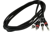 Rockcable rcl 20934 d4  шнур 2 х джека - 2 х rca 3 м