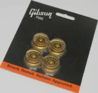 PP-T40-V ручка для потенциометра громкости, для электрогитар формата Stratocaster, пластик, цвет белый, золотистая маркировка, Smiger