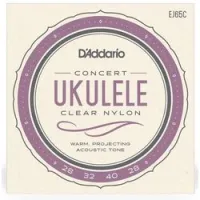 D`addario ej65c  струны для укулеле концерт pro arte, чистый нейлон, 28-32-40-28