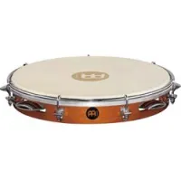 Meinl pa10cn-m  пандейро деревянный 10" traditional, сиамский дуб, кожаная мембрана