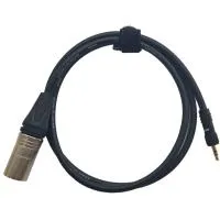 XLR3M-miniJackSt (black) 0,3 метра кабель (черный) GS-PRO