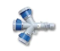 PCE Тройник. Выход-3 розетки CEE 16А/230V/1P+N+E/IP67, вход-кабельный ввод 9432007