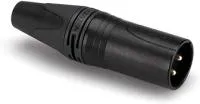 ESHINE ES-851A - Разъем XLR M папа, черный корпус  с гальваническим покрытием, позолоченные контакты, , шт