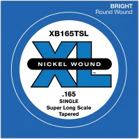 XB165TSL Nickel Wound Tapered Отдельная струна для бас-гитары, .165, Super Long Scale, D'Addario