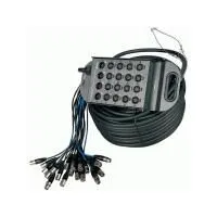 PROEL TN2408LU50 Мультикабель  24 входа XLR, 8 выходов XLR, коммутационный бокс, длина: 50м.