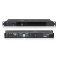 Biamp REVAMP2060T - 2-канальный цифровой усилитель мощности: 2 х 60 Вт в линиях 100 - 70 - 50 - 35В и на нагрузке 4 Ом, в режим мост - 1 х 120 Вт в линиях 100 - 70 - 50 - 35В и на 8 Ом, класс D. Два несимметричных входа RCA линейного уровня, два симметрич