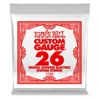 Ernie Ball 1126 струна для электро и акустических гитар. Никель, в оплётке, калибр .026
