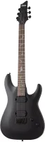 SCHECTER DAMIEN-6 SBK - электрогитара, 24 лада, корпус: махагон, гриф: клён, на болтах, накладка: палисандр, звукосниматели HH Schecter Diamond Heretic, регулировки: громкость, тон (пуш-пулл), 3х позиционный преключатель, цвет: Satin Black (SBK)