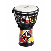 YUKA DJWT6-12 - джембе, веревочная настройка, размер: 6"(15см) х12"(30см), материал - дерево, мембрана - натуральная кожа, в комплекте: утепленный чехол