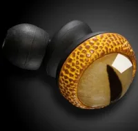 Наушники проводные Quarkie IN EAR - SNAKE EYE YELLOW