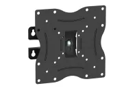 Универсальное наклонно-поворотное настенное крепление Wize [WTS43] для дисплеев 17-43", VESA 75x75, 100x100, 200x200 мм., макс. нагрузка 25 кг, расстояние от стены 55 мм., наклон -5°/+15°, поворот -20°/+20° черн.