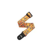 Planet waves 50bys02  гит. рем. , 50 мм, нейлон, "yellow submarine primrose prairie", кож. наконечники