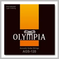 Olympia AGS 120 Acoustic 80/20 Bronze струны для 12-ти струнных акустических гитар, натяжение Light, калибры струн .010(х2), .014(х2), .023w, .008, .030w, .012, .039w, .018, .047w, .027w