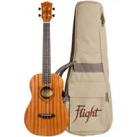 FLIGHT DUB38 EQ MAH - укулеле баритон со звукоснимателем, верхняя дека и корпус-красное дерево,чехол
