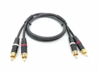 E56-2RCA-2RCA-0100-0 Кабель акустический 2хRCA-2хRCA, 1м, ZZcable