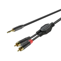 ROXTONE GPTC140/6 Аудиокабель, 3.5mm stereo Jack - 2xRCA, 6м