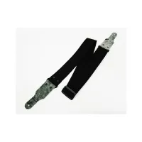 FL00014C Cotton Ремень для гитары, хлопок, черный, Fidel