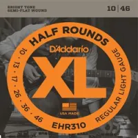 D`addario ehr-310  струны для электрогитары half rounds, нержавеющая сталь, 10-46, regular light