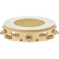 Meinl ae-mtah2b  тамбурин 10" artisan edition, двухрядный, джинглы смешанные, кожанная мембрана