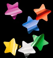 Конфетти металлизированное Звезды мульти