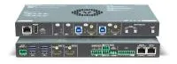 Lightware ucx-4x2-hc30, матричный коммутатор ucx 4x2 с usb-c, hdmi 2.0 и usb 3.1. поддержка 4k uhd @ 60гц rgb 4:4:4, до 18 гб/c. защищенный порт управления ethernet. интерфейс usb-c для 4k видео, аудио, сигналов управления и питания. функции управления по