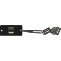 Kramer WU-2AA (B)- Модуль-переходник 2хUSB 2.0 (розетка А – розетка А)