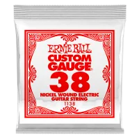 Ernie Ball 1138 струна для электро и акустических гитар. Никель, в оплётке, калибр .038