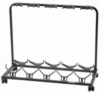 QUIK LOK GS450 демо-стенд / стойка для 5 гитар, цвет - чёрный