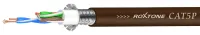 ROXTONE CAT5P/100 Brown Кабель CAT5e, 4x2x0,15mm2, Экранирование: 95% (S/UTP) (сетка 128х0,10мм из Al-Mg проволки), Длинна линии EtherSound не менее 70м., PVC Jacket, D: 6,4mm., Температурный режим эксплуатации: -40 - +85, Длина: 100м., Цвет: Коричневый.