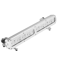 DTS FOS 66 CT, SPOT lens, IP65, Black Линейный LED светильник, 3537 lux/ 3m, 4480 Lum, 10 Full White (White + Amber) LEDs, угол 15‘, управление через контроллер Z8 (до 8-ми приборов), DMX 512, 67 Вт, 660*133*85mm, 3,4 kg